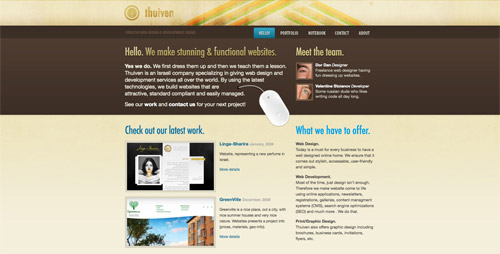 Web design trend example