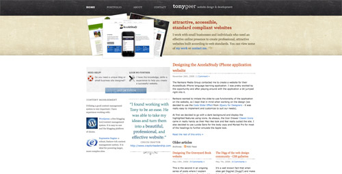 Web design trend example