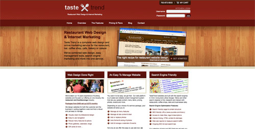 Web design trend example