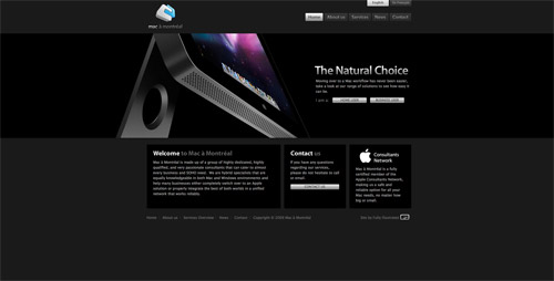 Web design trend example